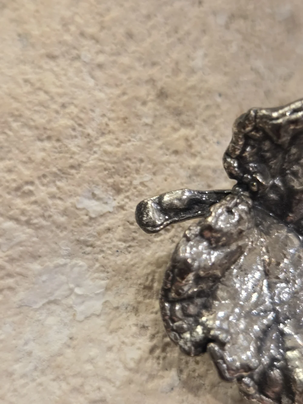 Vintage 1950's Heavily Plated Napier Silver Leaf Brooch